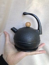 Japanese Black Cast Iron Teapot Tetsubin with Stand