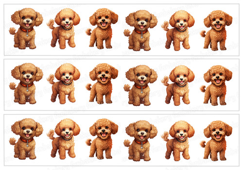 Poodle dog cake topper - poodle,