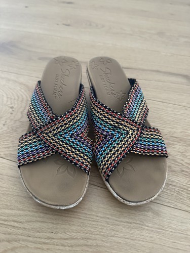 Skechers uk4 colourful wedges - uk4,