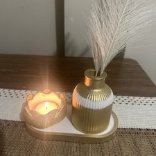 Handmade gypsum decor set - handmade,