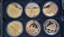 2014 The 1st World War Centenary Golden Crown - 12 Gold Plated Coins Proof Set