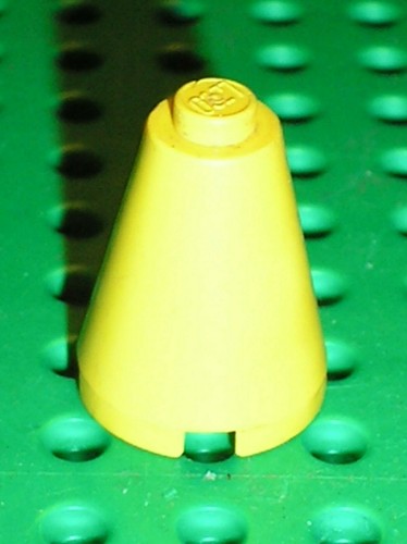 Rare lego yellow cone - yellow, 2