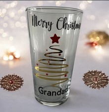 Christmas Pint Glass. Stocking