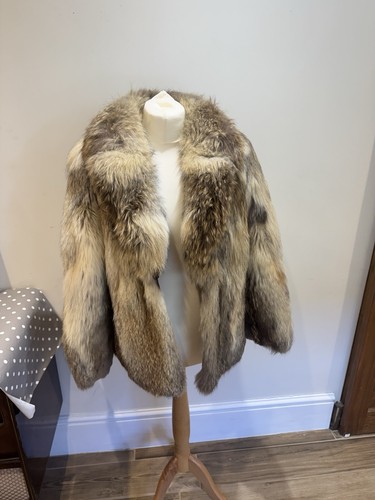 Real fox fur coat - real, mid-length