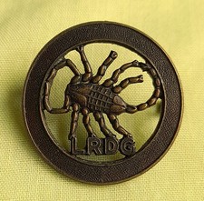 BRASS LONG RANGE DESERT GROUP CAP BADGE - D111