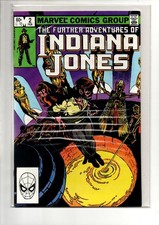 (MS)  Marvel Indiana Jones 2 FN 7.0+ Comic Bag Board 1983 Scan Bronze Age Fun