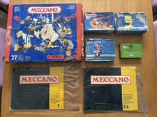 Vintage Meccano Collection Including Set No 2 Metal Construction Toy - 27 Models