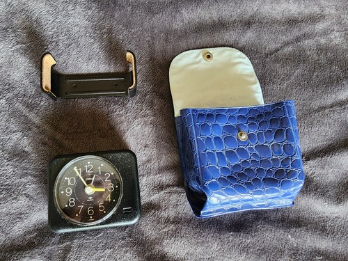 Vintage travel alarm clock