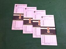 VINTAGE PROGRESSIVE WHIST SCORE CARD PACKS Lion Brand 4 X8