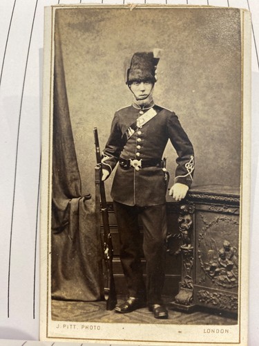 Antique military cdv - military,
