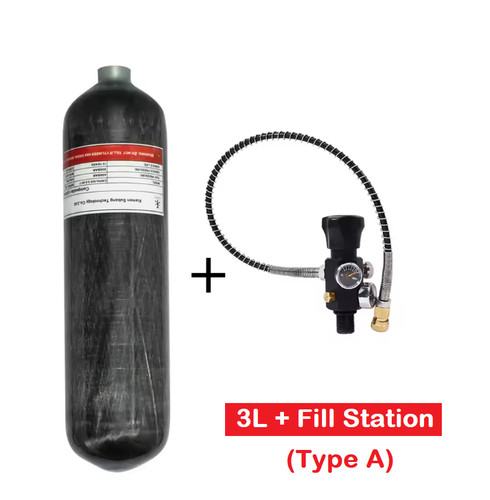 Carbon fiber cylinder - 3l,