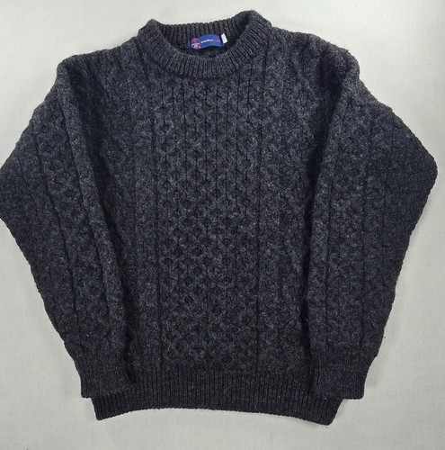 British wool mens cable knit - wool,