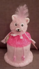 Knitted Pink toilet Roll Cover