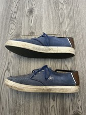 Lacoste Canvas Boat Shoes Navy