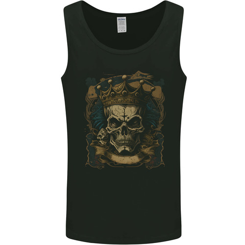 Vintage gothic skull king mens - skull,