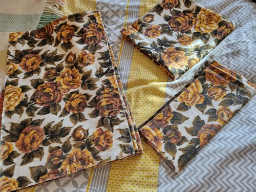 Floral vintage curtains - floral,