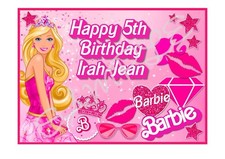 Barbie Themed Edible