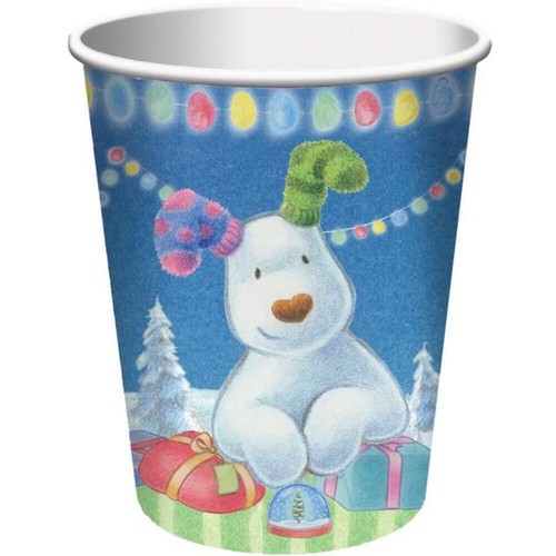 Snowman and snowdog party cups - and,