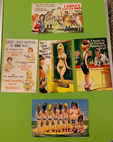 5xblankpostcards near mint - near,
