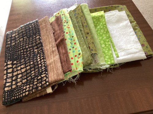 Quilt fabric offcuts - and, a