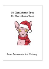 Funny Christmas Card Sphinx