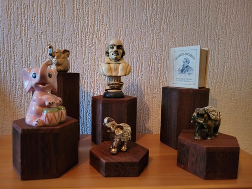 Wooden hexagon display - hexagon,