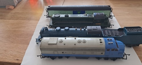 Model rail steam train - model,