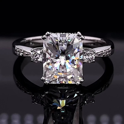 Radiant cut moissanite - cut,