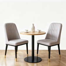 2x Grey Dining Chairs 86cm