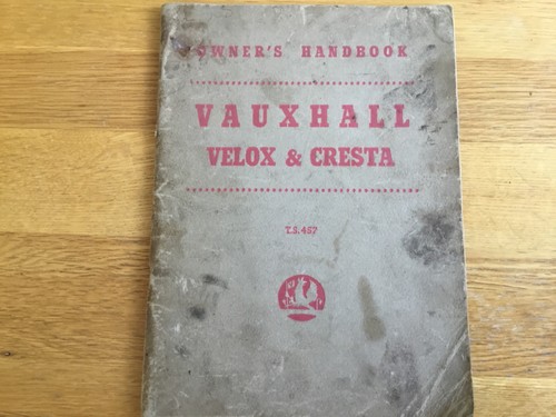 Vauxhall velox cresta owners - velox,
