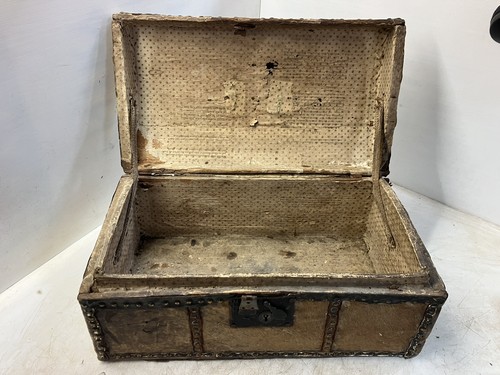 Antique pony hair trunk - pony,