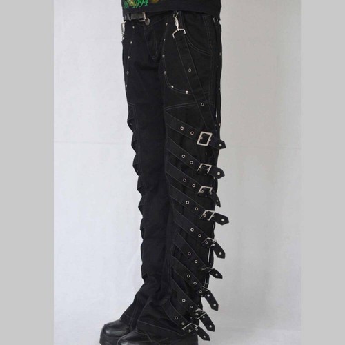 Emo straps pant - pant, gothic