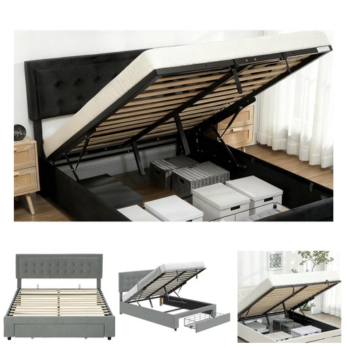 Homcom velvet bed - homcom,