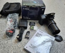 Boxed Canon PowerShot SX430 IS Wi Fi 20.0MP Digital Camera-Black with Bag