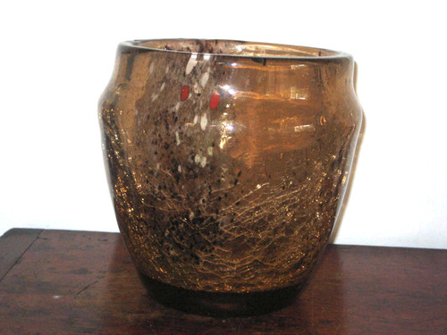 Large european art glass vase - large,