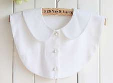 L, XL / White Fake Collar False Detachable Removable Collar B129(E)