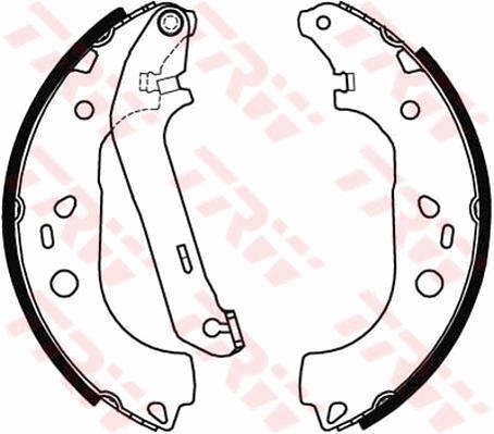 Trw rear brake shoes for - brake,