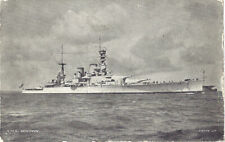 HMS Renown. Printed. Gieves Ltd. Pencil Writing To Rear. Satin Finish