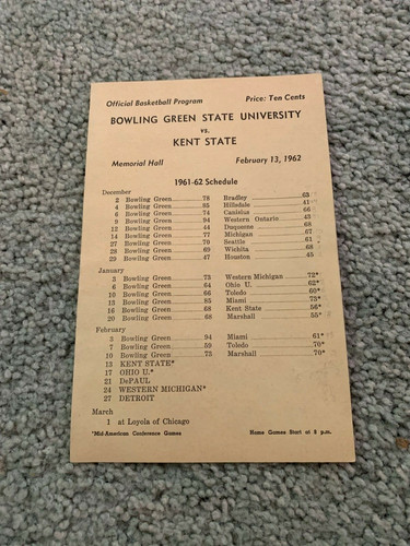 1962 bowling green state - 1962,