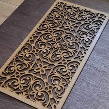 Manor house floral decorative - house,