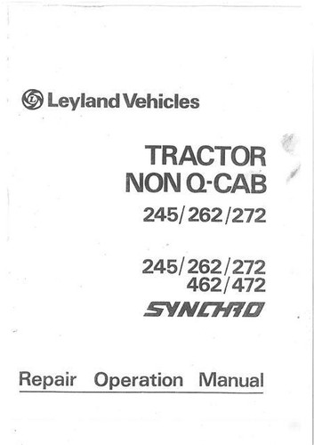 Leyland tractor 245 262 - 262, 272