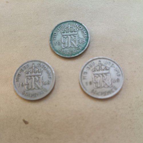 Sixpence coins 1948 - sixpence,