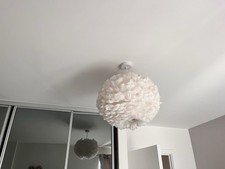 Lipsy Feather Light shade, lamp set in white, Great Condition