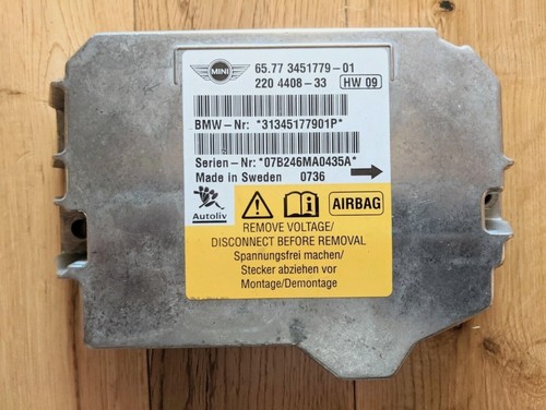 Mini cooper air bag control - air,