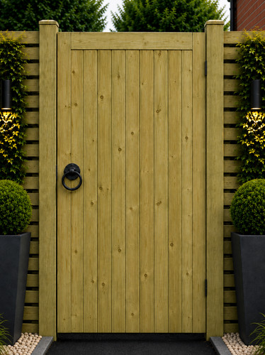 Wooden garden gate - gate, –
