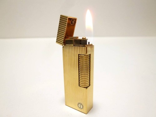 Dunhill rolla gas lighter gold - gas,