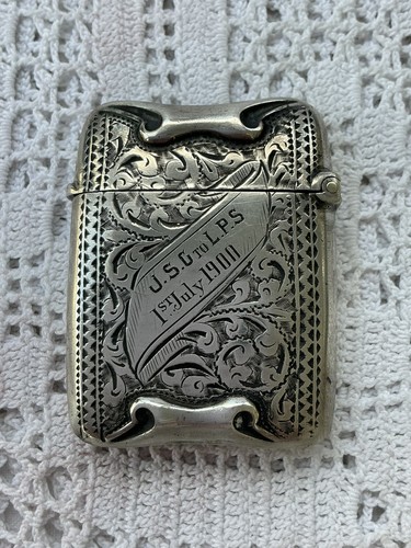 Antique sterling silver - silver, scroll