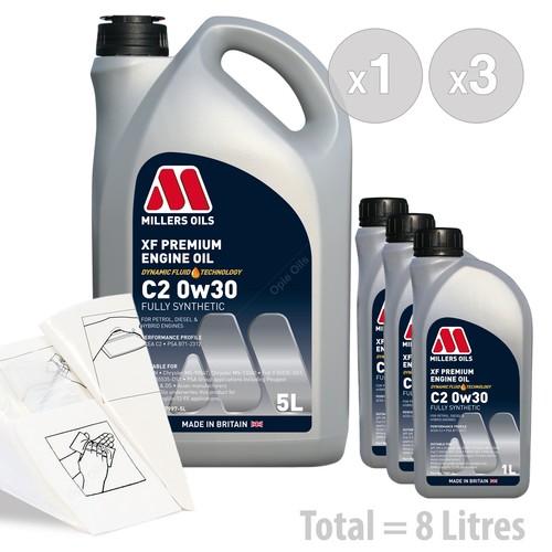 Car engine oil service kit - oil, /