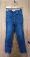 Next size 6 R Cigarette high rise blue stretch denim skinny jeans W24 L28