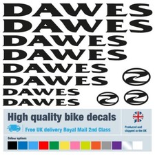 Dawes (Solid) bike labels / decals, 5+ years external quality (26 pack)